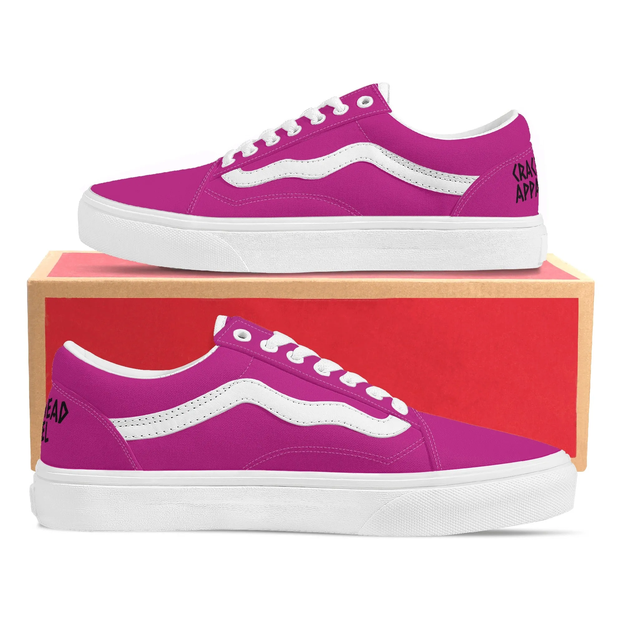 Women's Vintage Pink Low Top Sneakers