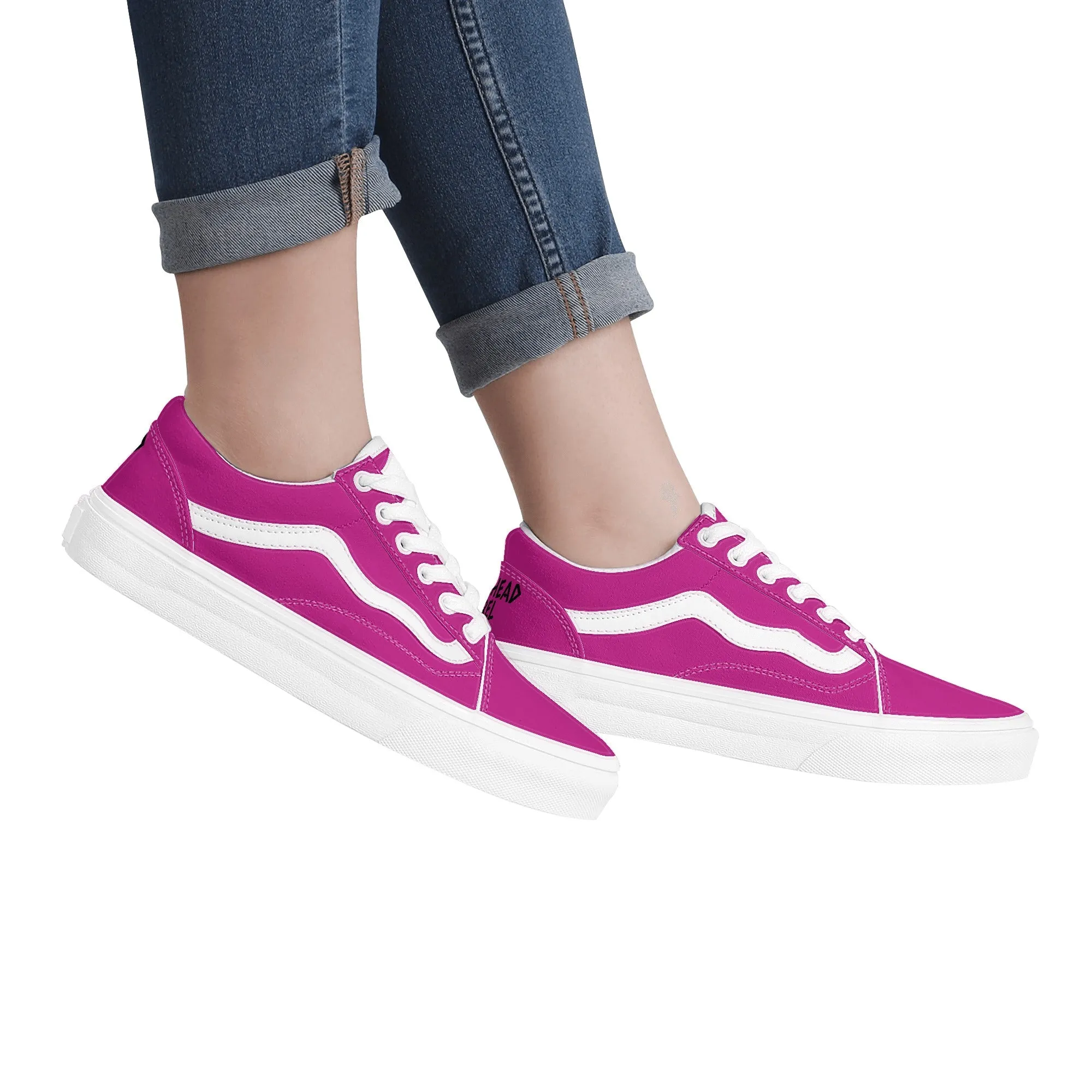 Women's Vintage Pink Low Top Sneakers