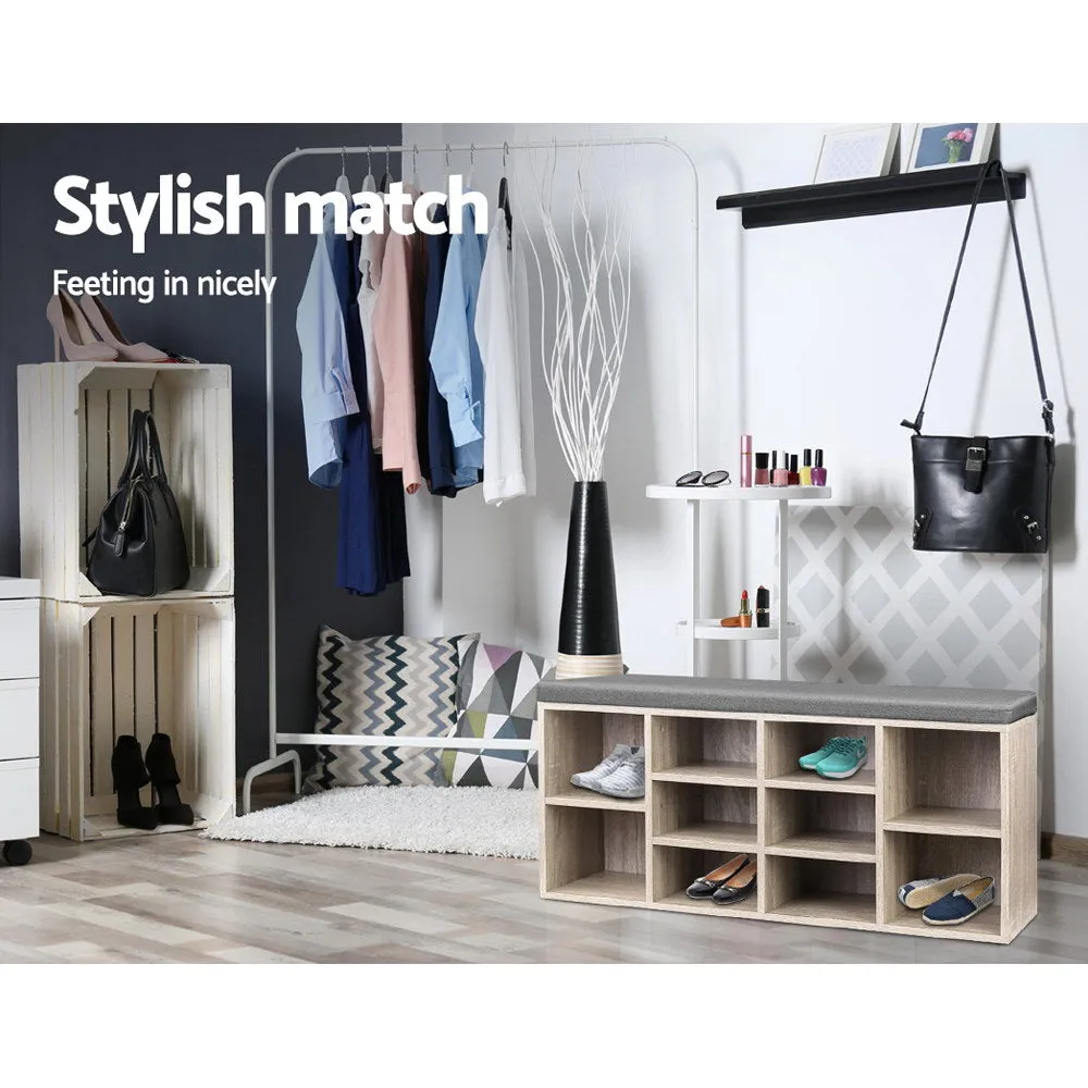 Wooden Shoe Rack Storage Bench