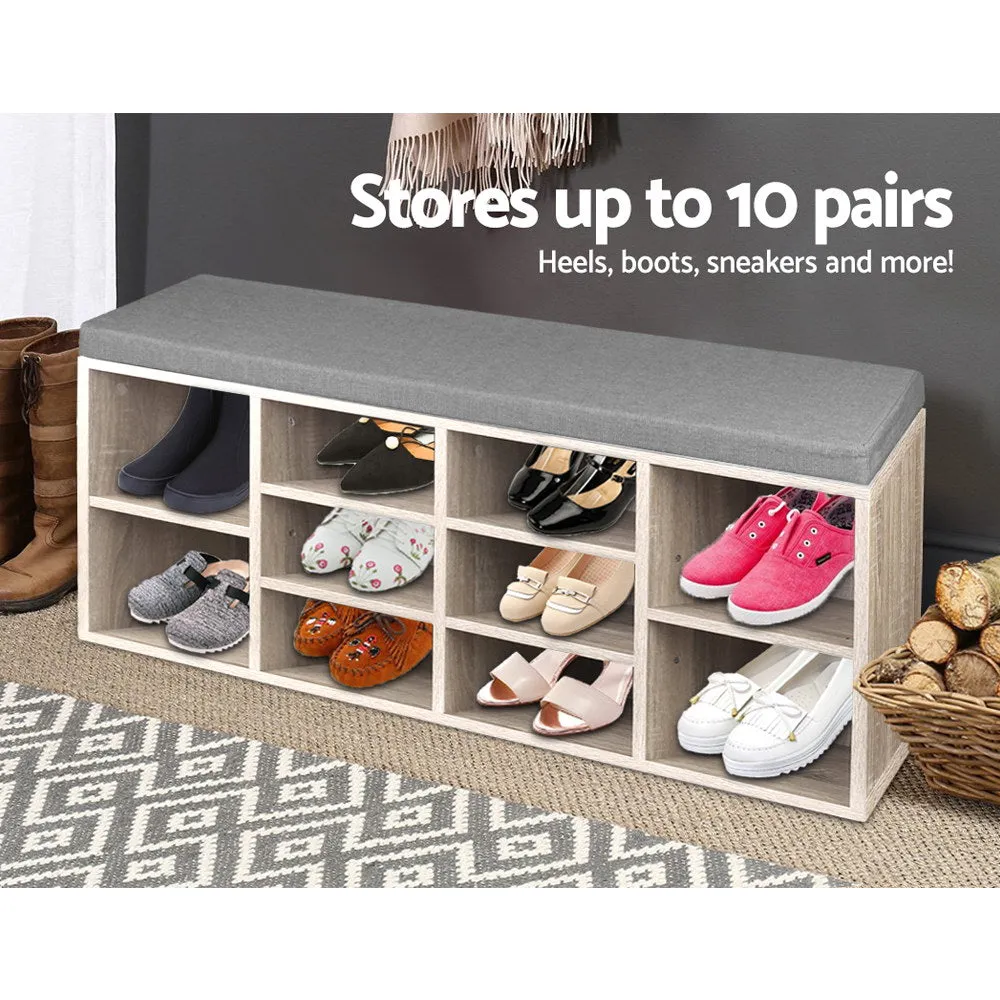 Wooden Shoe Rack Storage Bench