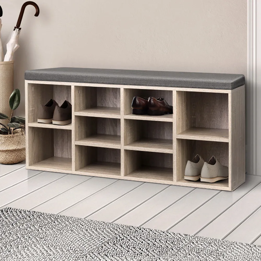 Wooden Shoe Rack Storage Bench