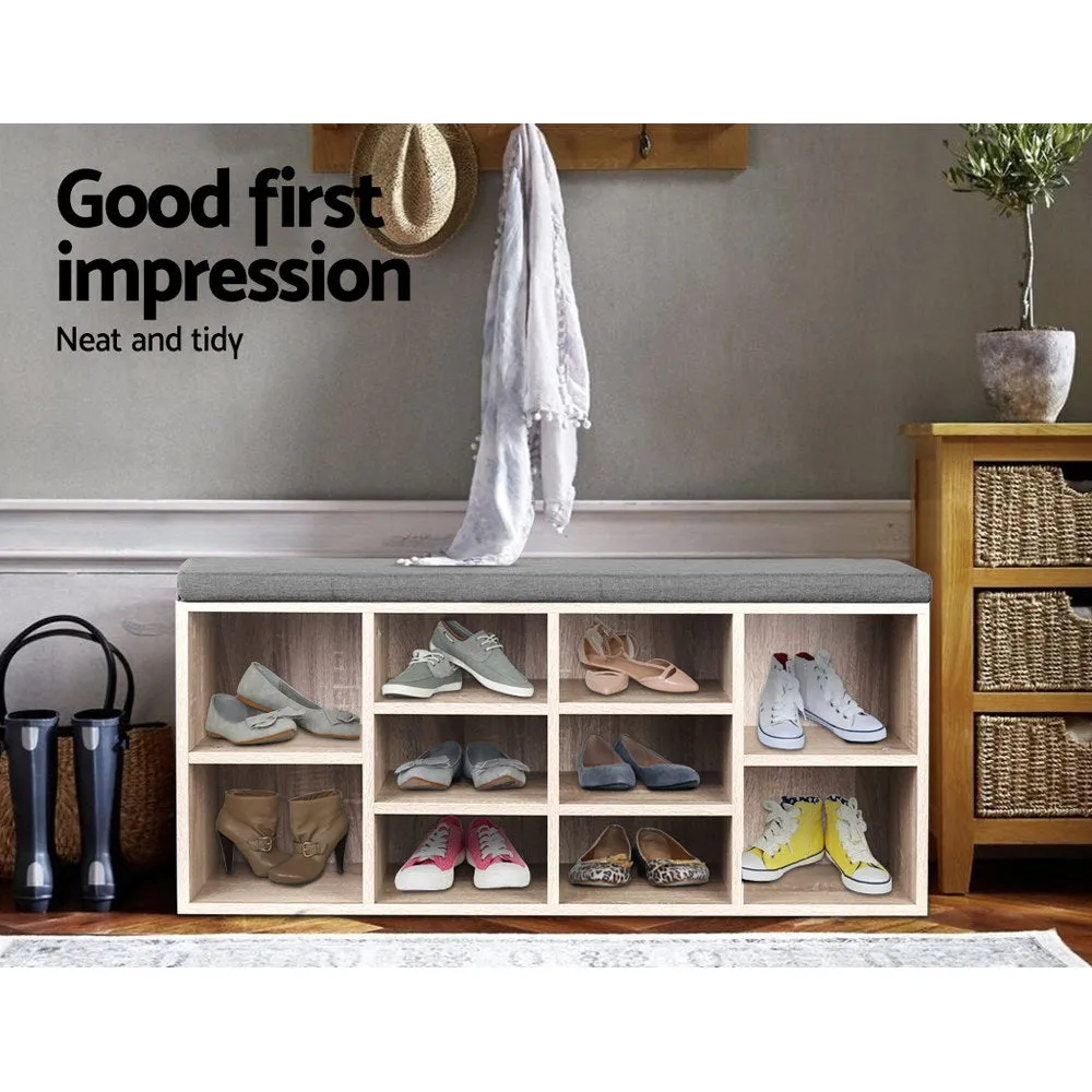 Wooden Shoe Rack Storage Bench