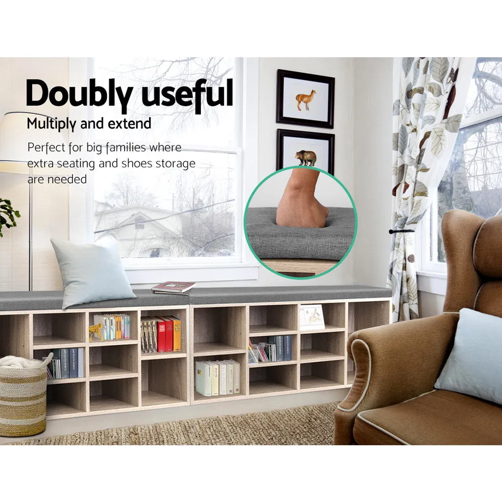 Wooden Shoe Rack Storage Bench