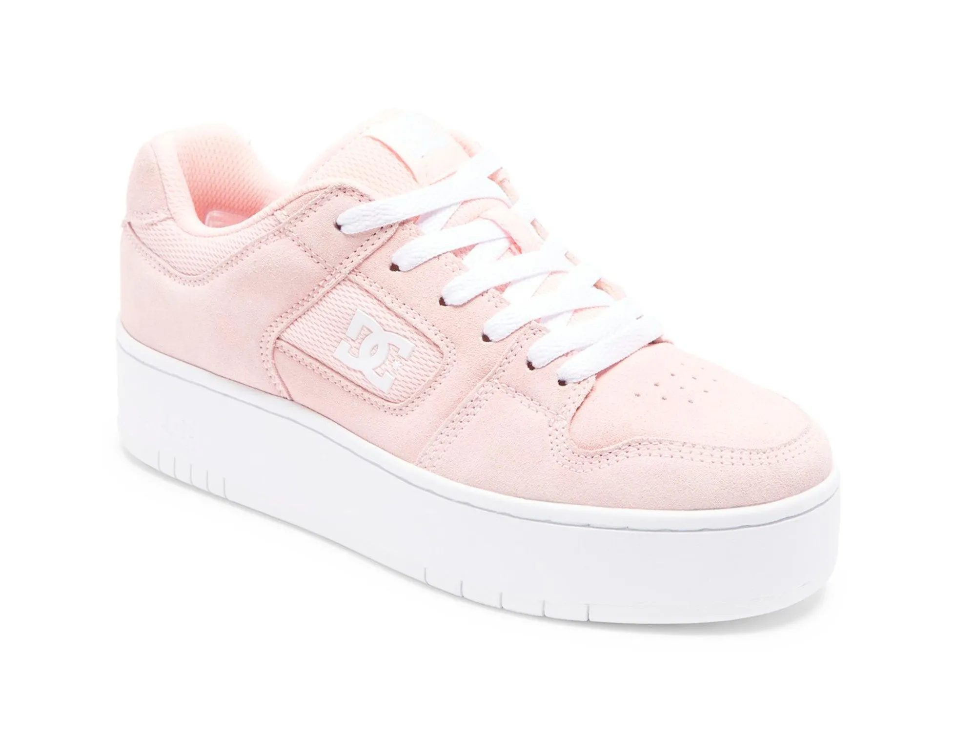 Zapatilla Dc Manteca 4 Plataforma Mujer Rosado